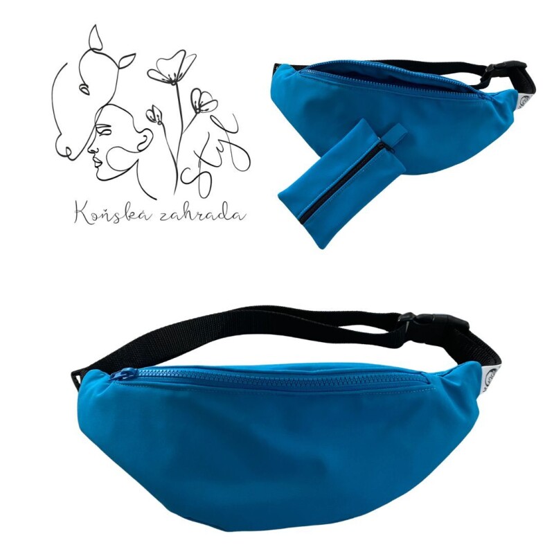 Ledvinka s kapsičkou na drobné modrá